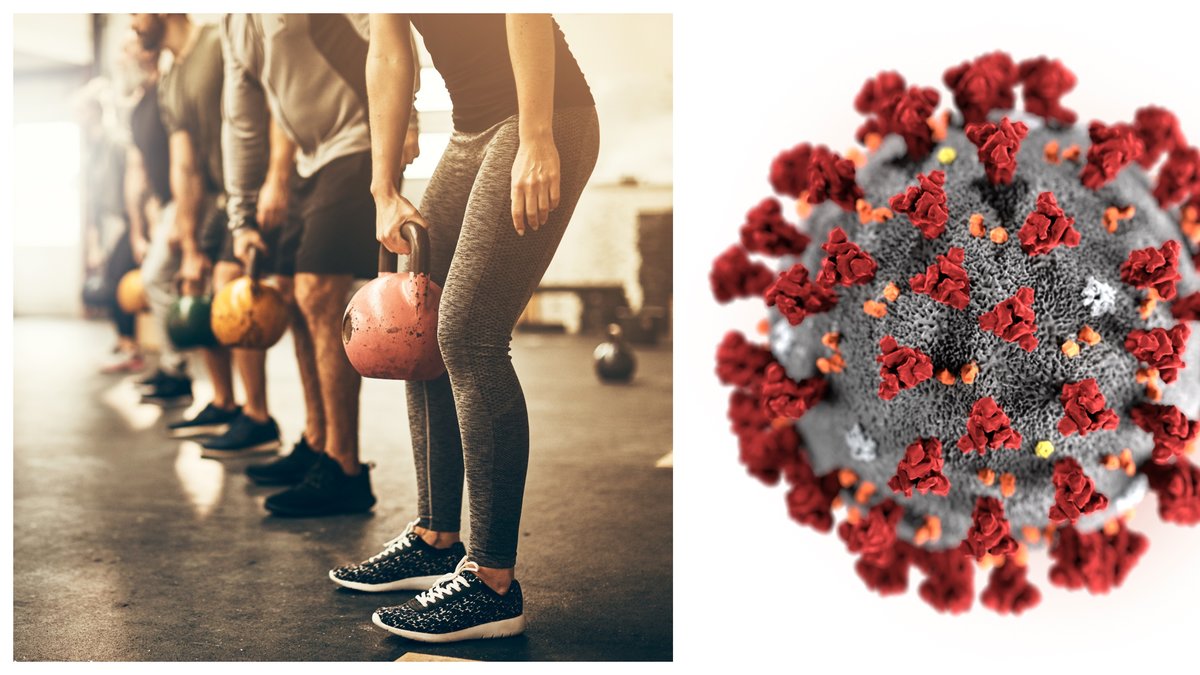 Gym kan vara "superspridare" av coronaviruset.